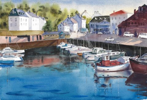 In a quiet port