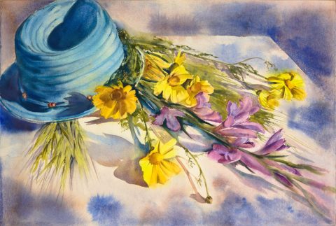 The blue hat